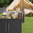 Outdoor Grill Cart With Storage