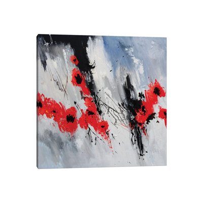 Flying Poppies by Pol Ledent - Wrapped Canvas Gallery-Wrapped Canvas Giclée