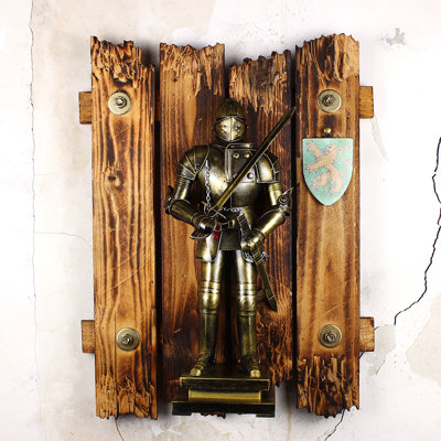 Retro Solid Wood Iron Wall Decor