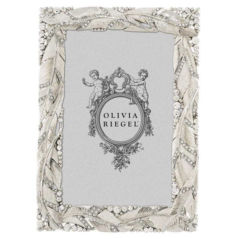 Preen Rectangle Picture Frame, Silver, 8" W x 10" H