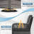 Wicker Rattan Swivel And Gliding Patio Wicker Chairs With Table (6Pcs, Beige)-210984247-210984242