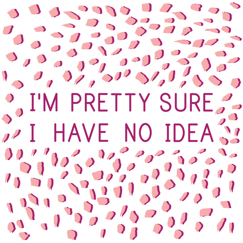 No Idea - Wrapped Canvas Print, 30cm H x 30cm W x 3.8cm D