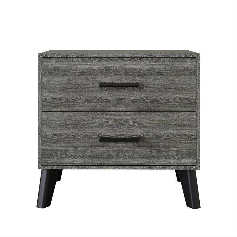 Jeweldine 21.65'' W Nightstand, Dark Gray