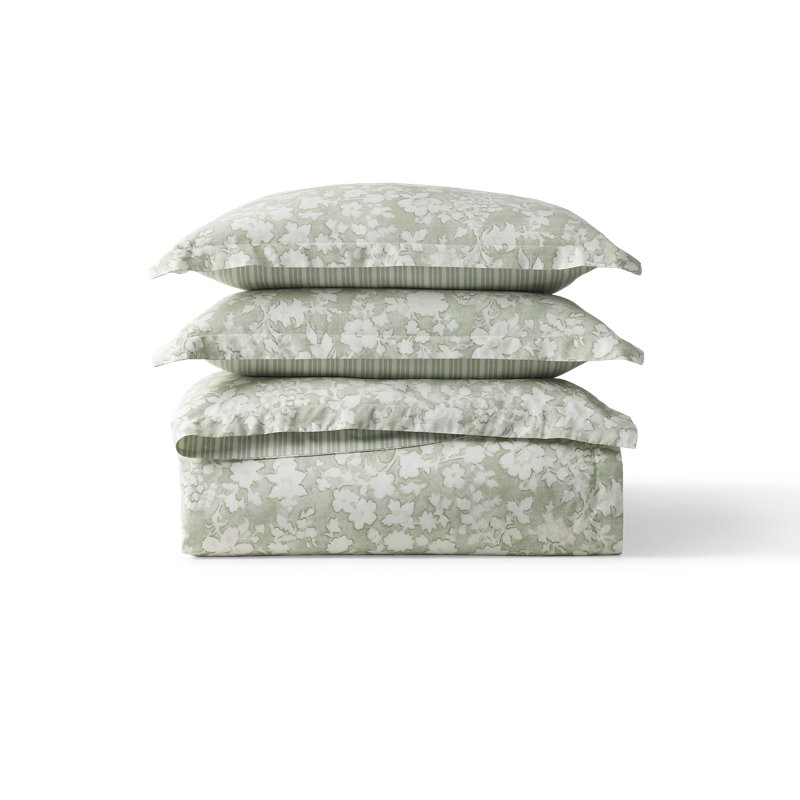 Heather Green Full/ Queen Comforter Set, Queen Comforter + 2 Standard Pillow Shams, Green