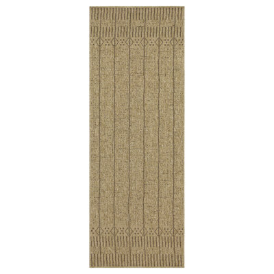 Jute/Mocha 2 Ft. 7 In. X 7 Ft. 3 In. Indoor/Outdoor Area Rug