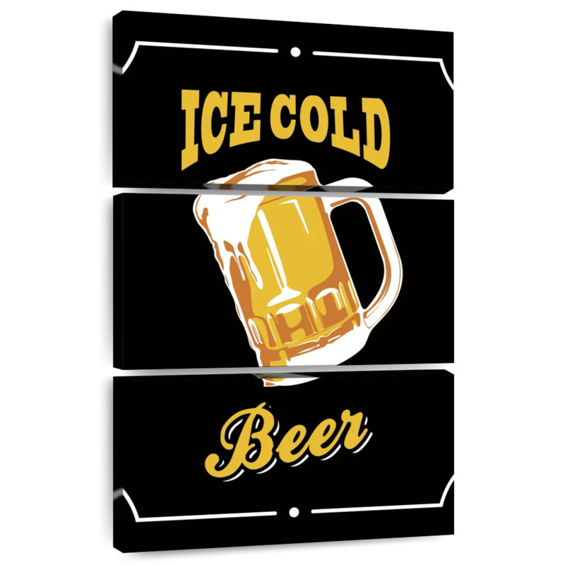 Plaque murale Kema Ice Cold Beer, H 74 po x l 48 po