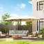 Outsunny 4.6m Garden Parasol Double-Sided Sun Umbrella-39485783