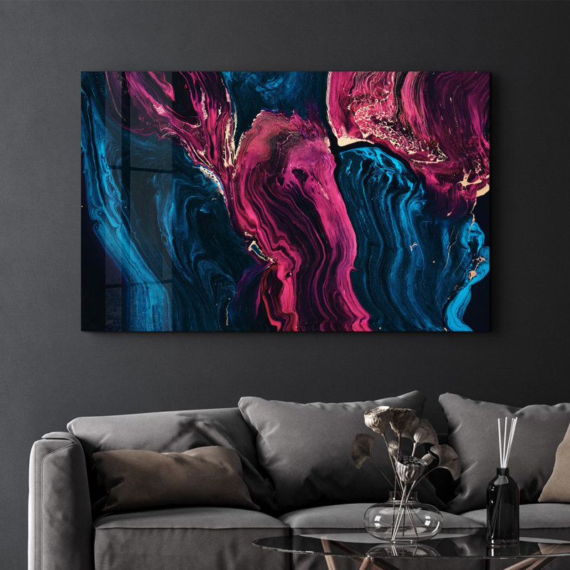 Elegant Tempered Glass Wall Art Painting, 13.8 x 21.7 inches | 100% Tempered Glass, Thickness: 0.16 inches | UV Printed for Vibrant Colors | Perfect for Home Decor, Living Room, & Office Spaces