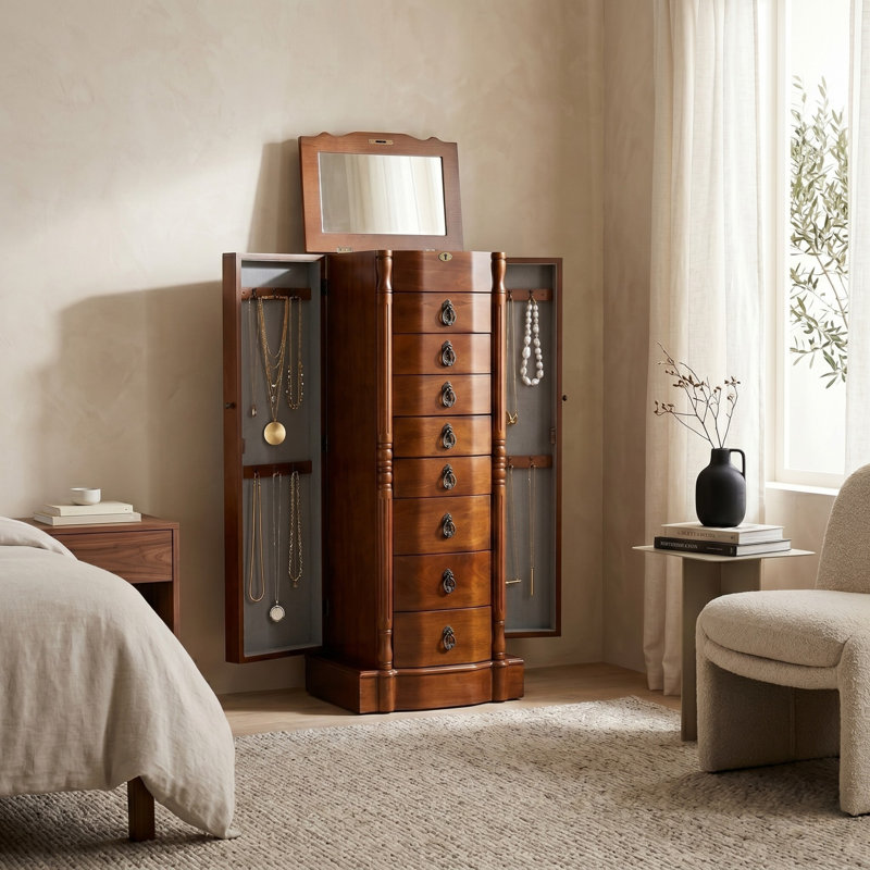 Armoire à bijoux Kennell, Noyer