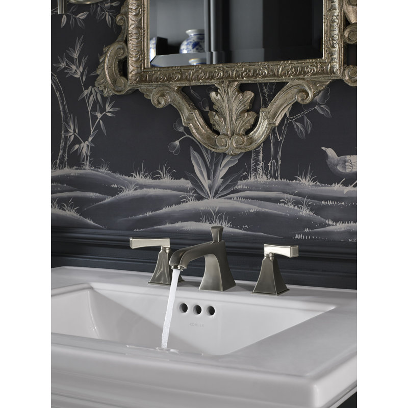 Memoirs® Stately Widespread Bathroom Faucet with Drain Assembly, Vibrant Brushed Nickel