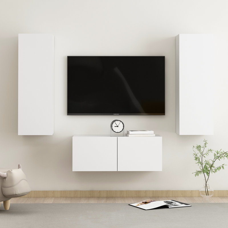 Goh Unfinished Entertainment Centre for TVs up to 88", White