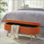 Banc de rangement avec repose-pieds ovale Luxury-1286283310