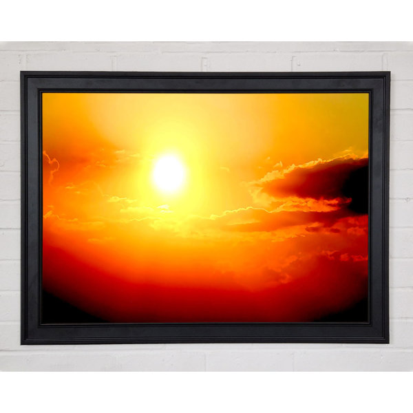 Ebern Designs Stunning Sunset Sun Above The Sea - Single Picture Frame ...