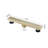 Linear Grid Shower Drain With Leveling Feet-112488812