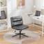 Siège de bureau à hauteur réglable - pivotant à 360°, gris, Hauteur de chaise de bureau/coiffeuse,