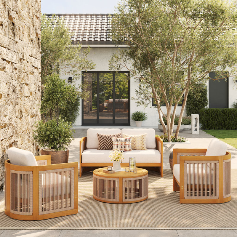 4 - Person Outdoor Seating Group With Cushions