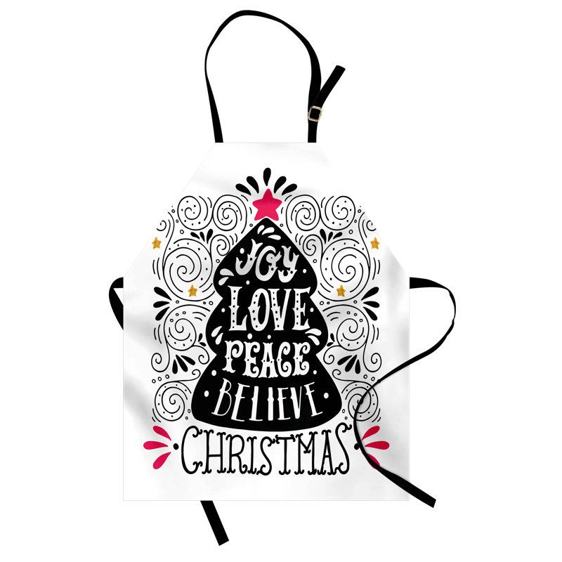 No Pattern Bib Apron
