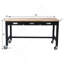 Versatile Heavy Duty Bamboo Workbench With Drawer And Mobile Functionality