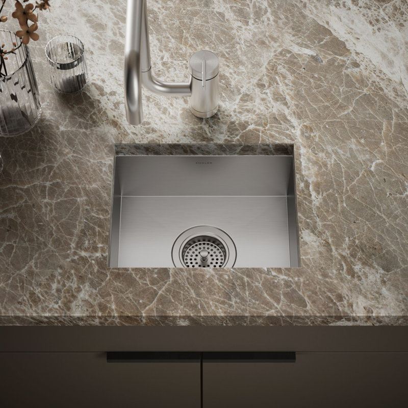 Vault 15" top-/undermount single-bowl bar sink