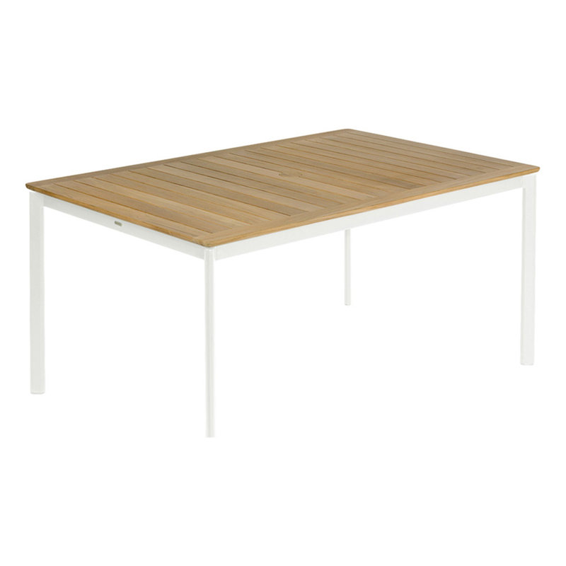 Around Dining Table, Arctic White, 29" H x 61" W x 39" D