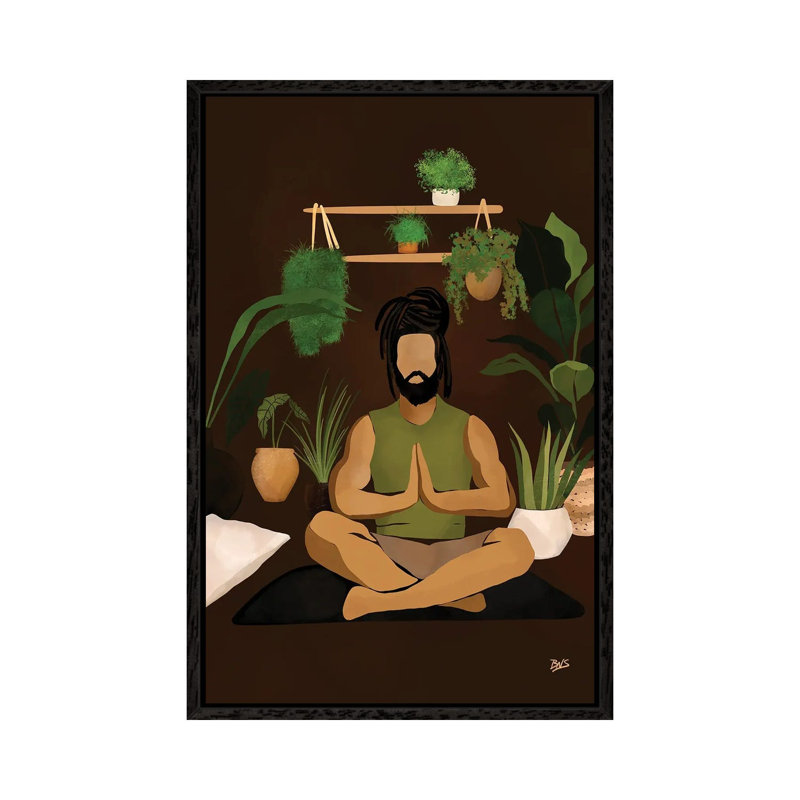Centered I by Bria Nicole - Print on Canvas, Black Framed, 101.6 cm H x 66.04 cm W