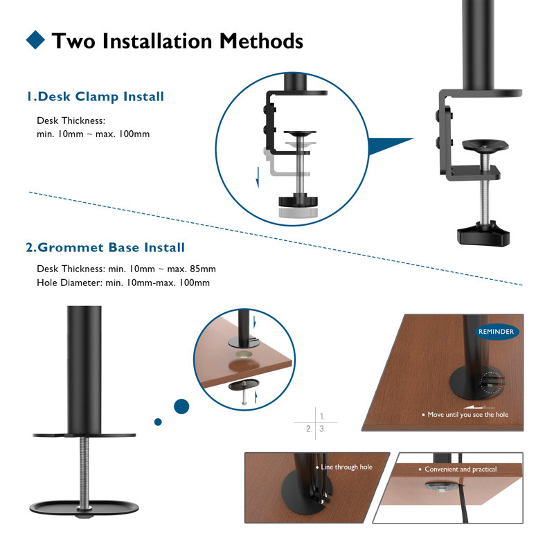 Symple Stuff Multi-Screen Desktop Mount