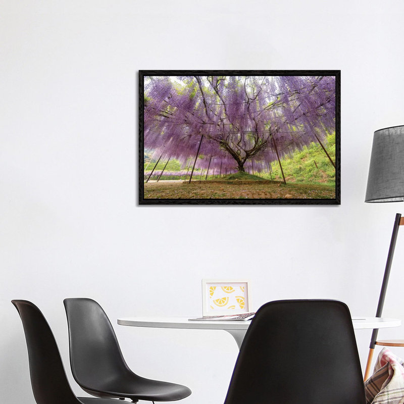 Spring in Japan XXII 1 Piece Wall Art on Canvas, 66.04cm H x 101.6cm W x 3.81cm D, Black Framed
