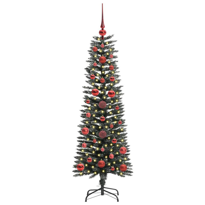 Artificial Christmas Tree with Stand, 3.94' H, Red