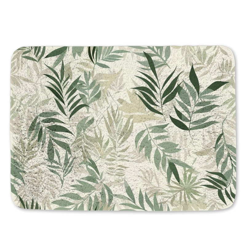 Tapis de bain Botanical Cool, L 17 po x L 24 po