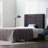 Rectangle Square Tufted Headboard, Queen, Charcoal
