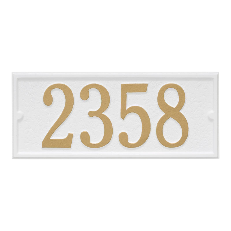 Panneau d'adresse de boîte de distribution de données individuelle, Blanc et or, Oui