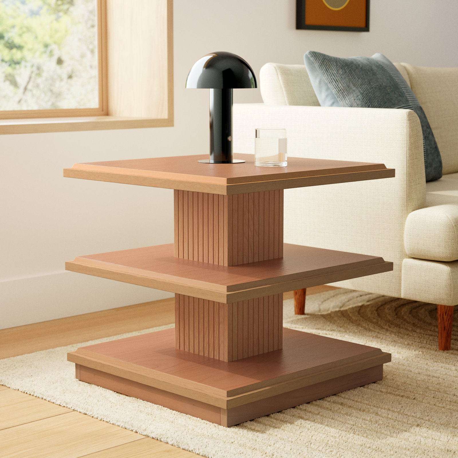 Paddy End Table, Light Brown