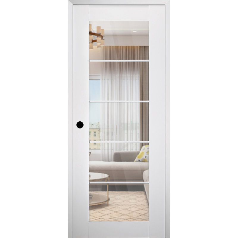 Intérieur en bois manufacturé en verre blanc poli Smart Pro 5 Lite Smart Core, Right, 17.75'' x 95.24''
