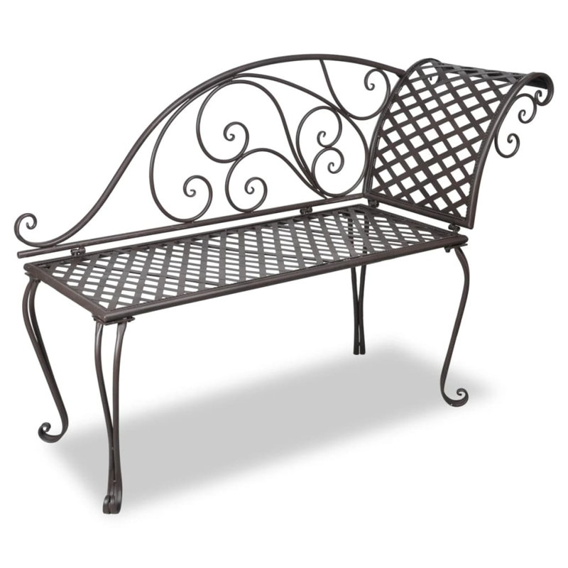 Banc de jardin en acier