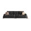 Canapé modulaire en chenille noir-1612175041-1612175045
