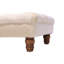 Burnard 90cm Wide Velvet Tufted Solid Colour Footstool Ottoman