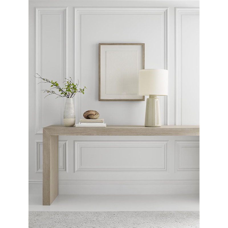 Lampe de table moyenne 1 lumière Jathan, Gris coquillage, H 27,38 po x l 14 po x P 14 po