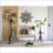 Wall Shelf, Industrial 2-Tier Iron Frame Fir Wood Shelves 12x6x27 Inches | Iron | Walnut Brown