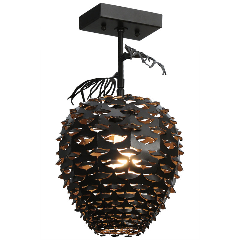 Plafonnier semi-encastré en dôme 11" unique à 1 luminosité