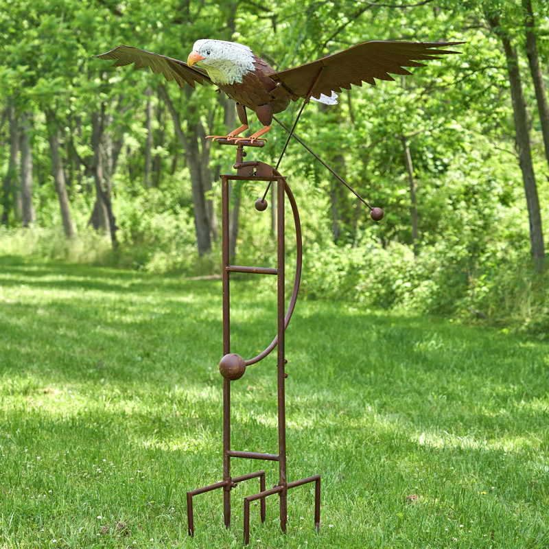 Large Flying Eagle Iron Rocking Stake "Aerie"