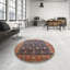 Tapis oriental brun / bleu marine-1091097010