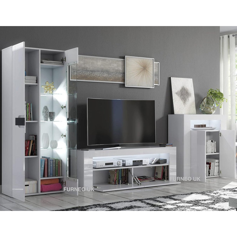 Milano Unfinished Entertainment Centre for TVs up to 55", White