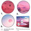 «Space Dreamscape Roseat Sky II - Desert Multipanel», art mural pour le salon