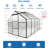 6X10 Ft Greenhouse With Drainage Gutter System And Adjustable Roof All Season Polycarbonate Door Protection For Plants-125340158