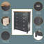 Sarver 5 Drawer Chest Of Drawers, Midnight Blue