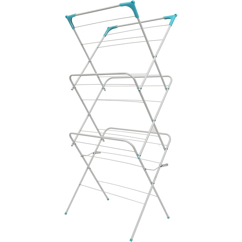 Metal Foldable Accordion Drying Rack, White