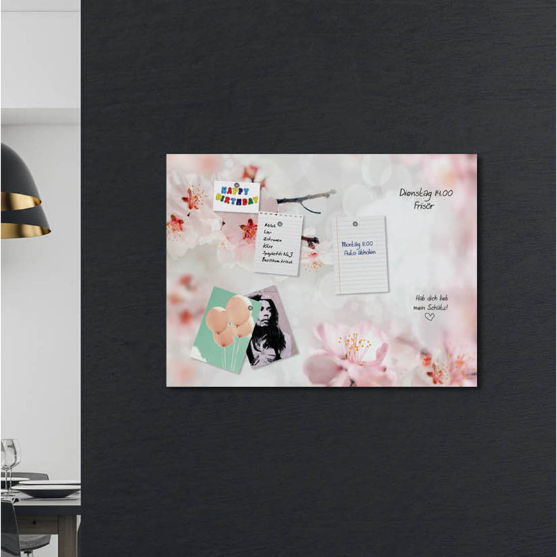 Magnetic Glass Photo Memo Board