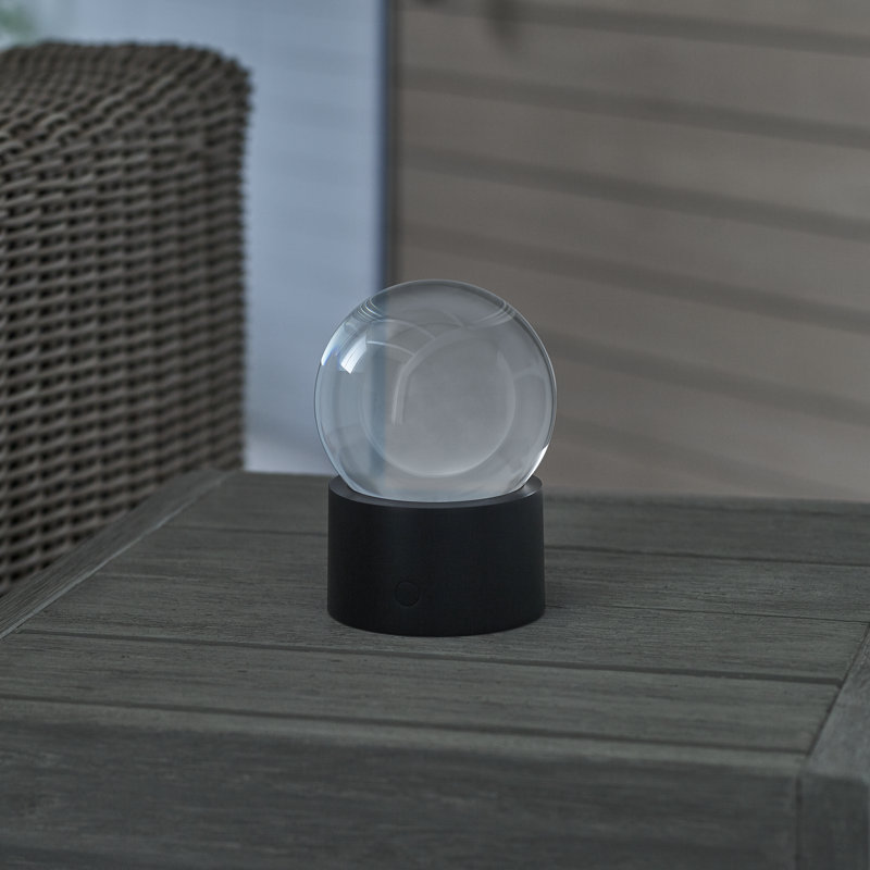 Mina Accent Rechargeable Table Lamp, Black