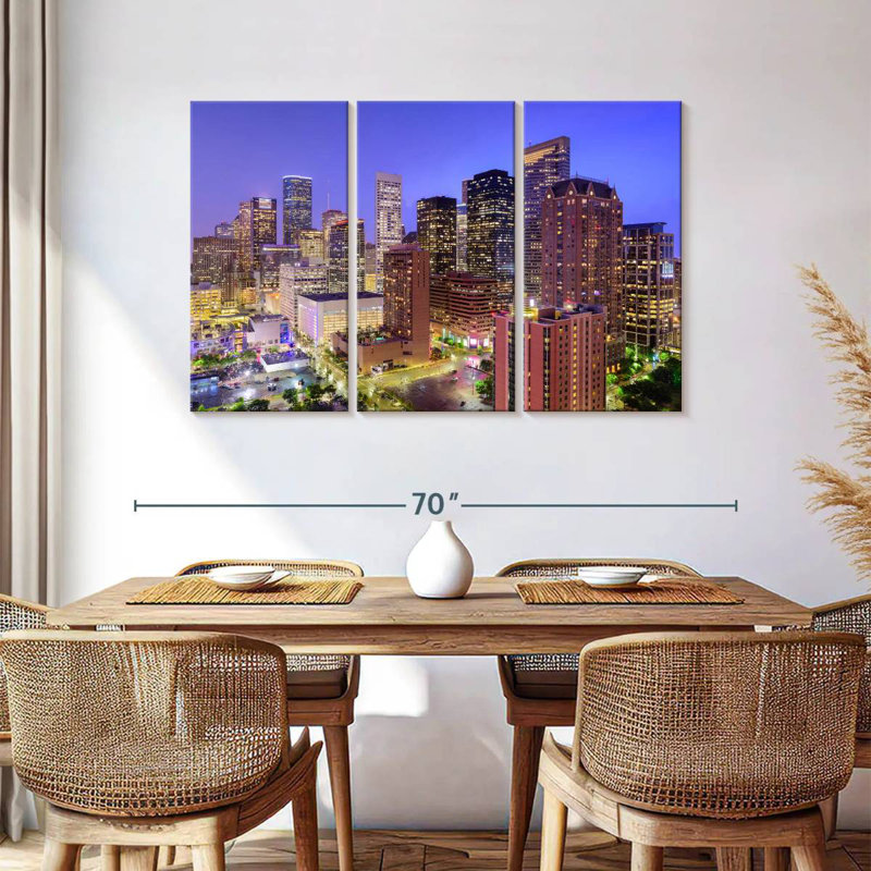 Sireci Houston Metropolis, 36" H x 57" W