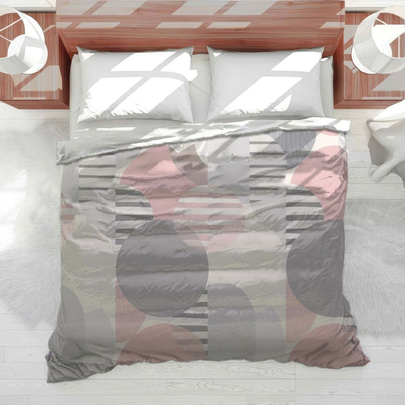 Abstract Shapes Cool Cotton Blend Comforter, King Comforter